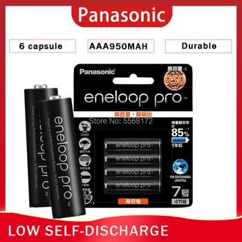 6шт Panasonic оригинална батерия Pro AAA батерия 950 ма 1,2 На никел-метал-гидридный фенерче играчка предварително зареждане на акумулаторна батерия