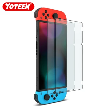 Yoteen 2 бр. HD Защитно фолио за екран за Nintendo Switch Премия от Закалено Стъкло 9 H Ударопрочная Защита на Точната Засаждане срещу Надраскване