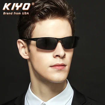 KIYO Марка 2020 Нови Мъжки Квадратни Поляризирани Слънчеви Очила От Алуминий и Магнезий са Класически Слънчеви Очила с UV400 Очила За Шофиране 8177