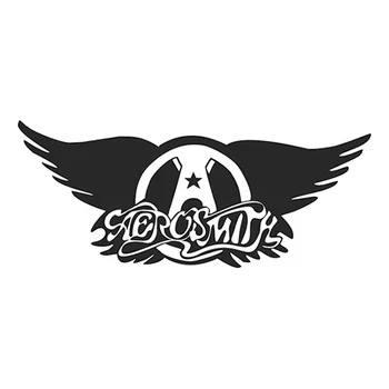 25 cm ширина на Aerosmith Знак Крило Нарязани Vinyl Стикер На Колата Водоустойчив Книга За Изкуството на Стикери За Кола L099